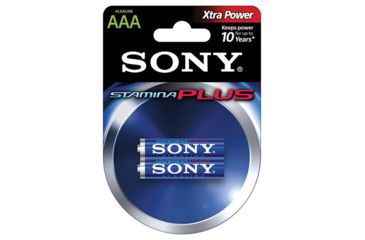 Image of Sony Alkaline Stamina Plus AAA 2 Batteries per Pack, S-AM4B2A