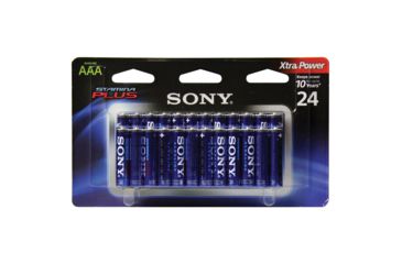 Image of Sony Alkaline Stamina Plus AAA 24 batteries per Pack, S-AM4B24A