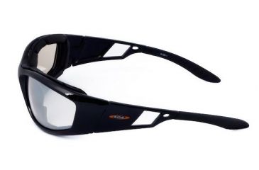 Image of Sos Gripz Riders / Cryptic Sunglasses, Frame - Shiny Black Tr-90 / Lens - Pc Z87.1, Clear-fm