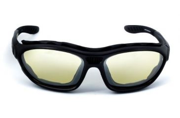 Image of Sos Gripz Riders / Rambler Sunglasses, Frame - Matte Black Tr-90 W/ Temples And Strap / Lens - Pc Z87.1, Yellow-fm