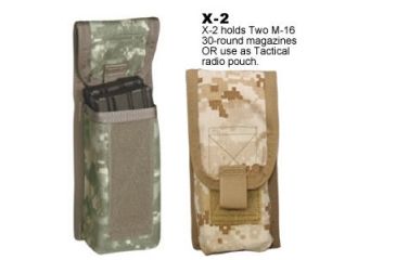 Image of Spec Ops X System Pouches - X-2 Pouch in ACU and Digital Desert camo patterns