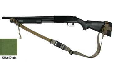 Image of Specter Gear 2 Point Tactical Sling, Mossberg 500 w/ Hogue 12in LOP Stock, Ambidextrous w/ ERB,OD Green 759 OD-ERB