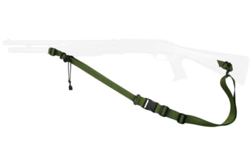 Image of Specter Gear Raider 2 Point Tactical Sling, Benelli M1 / M2 / M3 / M4, Standard Lanyard, Emergency Release, Olive Drab Green, 1024 OD-ERB
