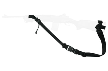 Image of Specter Gear Raider 2 Point Tactical Sling, Mini-14, standard fixed stock, Braided Lanyard, Emergency Release, Black, 544 BLK-ERB-BL