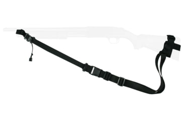 Image of Specter Gear Raider 2 Point Tactical Sling, Mossberg 500 / Maverick 88, standard fixed stock, Braided Lanyard, Emergency Release, Black, 540 BLK-ERB-BL