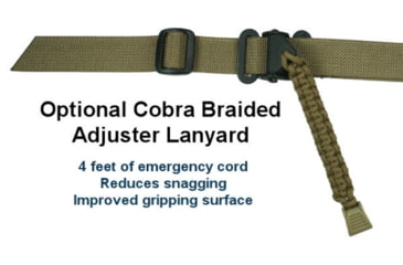 Image of Specter Gear Raider 2 Point Tactical Sling, Mossberg 500 / Maverick 88 with M-4 type stock, Braided Lanyard, Emergency Release, Olive Drab Green, 645 OD-ERB-BL