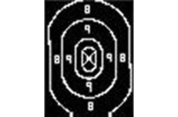 Image of Speedwell Targets Official NRA Police Qualification Silhouette Target Repair Center - 500/Pack, B 27 C