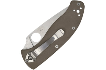 Image of Spyderco Tenacious Folding Knife, 3.35in, CPM-M4, Leaf Blade, G-10, Brown Handle, C122GBNM4P