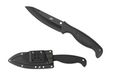 Image of Spyderco Aqua Salt Black Blade Plain Edge Knife FB23PBBK