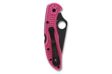 Image of Spyderco Delica 4 Flat Ground Pink, CPM S30V Steel, Black Blade PlainEdge, Pink, C11FPPNS30VBK