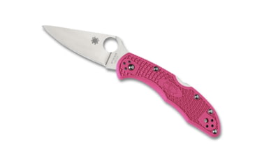 Image of Spyderco Delica 4 Flat Ground Pink, CPM S30V Steel, PlainEdge, Pink, C11FPPNS30V