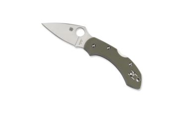 Image of Spyderco Dragonfly FE Blade Folding Knife, 2.25in, VG-10, Leaf Blade, G-10 Handle, Foliage Green, C28GPFG