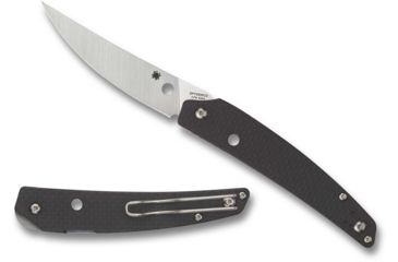 Image of Spyderco Ikuchi Folding Knife,Satin Blade, Carbon Fiber, C242CFP