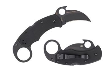 Image of Spyderco Karahawk Folding Knife, Black, C170GBBKP
