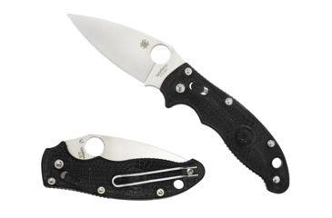Image of Spyderco Manix2 Black FRCP PlainEdge Folding Knife C101PBK2