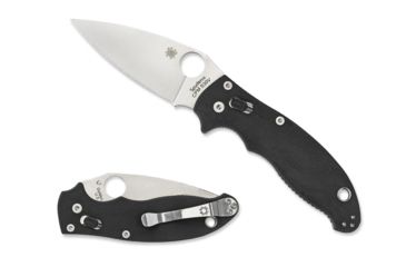 Image of Spyderco Manix2 Black G-10 Handle FE Blade Fold Knife C101GP2