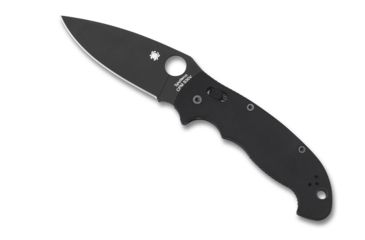 Image of Spyderco Manix2 XL Black G-10 Black Blade PlainEdge C95GPBBK2