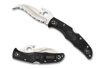 Image of Spyderco Matriarch2, Black FRN Handle w/ Emerson Opener C12SBK2W