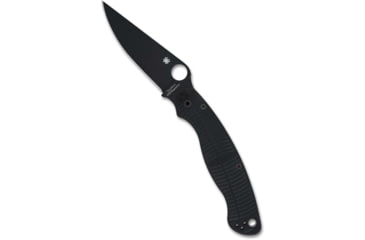 Image of Spyderco Military 2 Folding Knife by Sal Glesser, 4in, CPM MagnaCut, Modified Clip, DLC, G-10, Black Handle, 716104018840