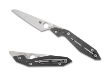 Image of Spyderco NAND Folding Knife, 3.19 in, M398, Grey, Titanium, C270TIP