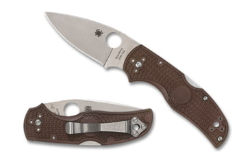 Image of Spyderco Native 5 Folding Knives, 2.95in, CPM 15V, FRN, Satin, Brown, 716104018192