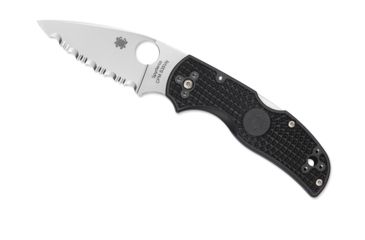 Image of Spyderco Native 5 Lightweight Folding Knife, 2.95in, CPM S30V, Leaf Blade, SpyderEdge, FRN Black Handle, C41SBK5