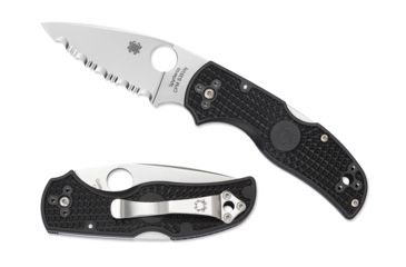 Image of Spyderco Native 5 Lightweight Folding Knife, 2.95in, CPM S30V, Leaf Blade, SpyderEdge, FRN Black Handle, C41SBK5