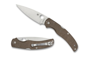 Image of Spyderco Native Chief Folding Knife, 4.09 in, CPM CRU-WEAR Steel, Brown, Micarta, C244MPCW