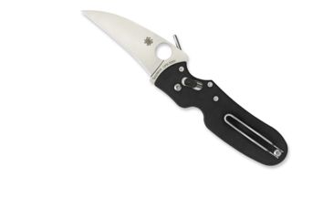 Image of Spyderco P'Kal PlainEdge Folding Knife, 2.95in, CPM S30V Steel, Clip Point Blade, G-10, Black Handle, C103GP