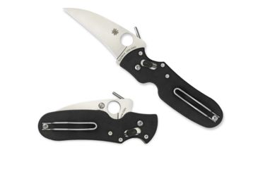Image of Spyderco P'Kal PlainEdge Folding Knife, 2.95in, CPM S30V Steel, Clip Point Blade, G-10, Black Handle, C103GP