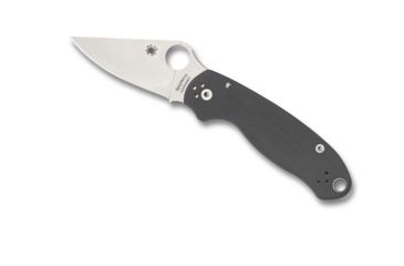Image of Spyderco Para 3 Folding Knife, Plain Edge, Satin Finish, Dark Gray Handle, C223GPDGY