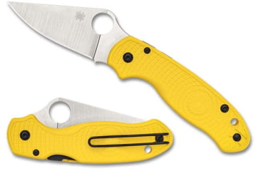 Image of Spyderco Para 3 Salt Lightweight Cpm Magnacut Spyderedge, Yellow, C223SYL