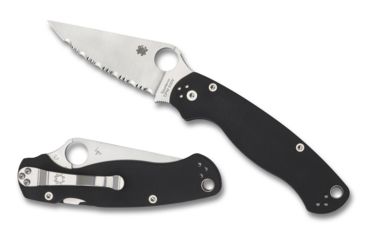 Image of Spyderco Para Military 2 Folding Knife, Black, C81GS2