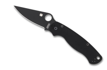 Image of Spyderco ParaMilitary 2 Folding Knife, 3.45 in, CPM S45VN, Black, G-10 Handle, PlainEdge Black Blade, C81GPBK2