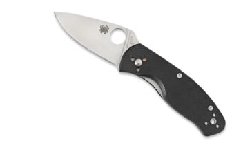 Image of Spyderco Persistence Black Handle G-10 Silver FE Blade Fold Knife C136GP