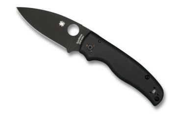 Image of Spyderco Shaman G-10 PlainEdge Folding Knife, Black/Black Blade, C229GPBK