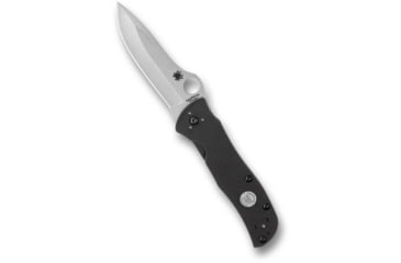 Image of Spyderco Starmate Sprint Folding Knife, 3.74in, CPM-20CV, Leaf Blade, G-10, Black Handle, C55G20CVP
