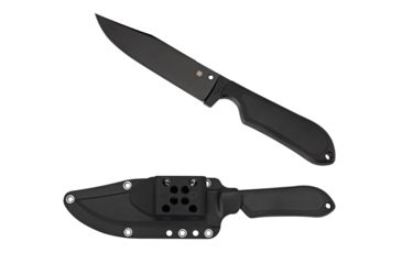 Image of Spyderco Street Bowie, Black FRN Handle, Black Blade, Plain FB04PBB