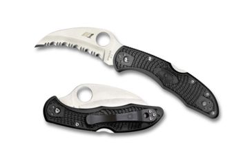 Image of Spyderco Tasman Salt 2 Lightweight FRN SpyderEdge Folding Knife, Black, C106SBK2