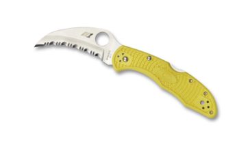 Image of Spyderco Tasman Salt 2 Lightweight FRN SpyderEdge Folding Knife, Yellow, C106SYL2
