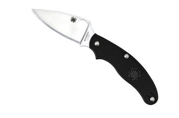 Image of Spyderco UK Penknife Folding Knife, 3in, CTS BD1N, Leaf FE Blade, FRN Black Handle, C94PBK