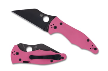Image of Spyderco Yojimbo 2 Folding Knife, 3.2in, CPM S30V Steel, Wharncliffe, G10, Pink Handle, C85GPNBKP2