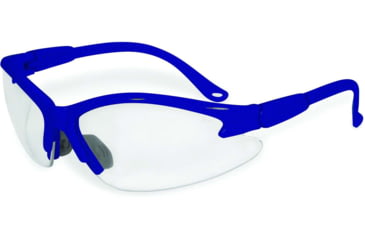 Image of SSP Eyewear Columbia Color Frame Safety Glasses, Blue Frame, Crystal Clear Anti-Fog Lens, COLUMBIA BLU CL A/F