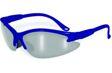 Image of SSP Eyewear Columbia Color Frame Safety Glasses, Blue Frame, Mirror Lens, COLUMBIA BLU M