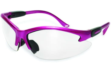 Image of SSP Eyewear Columbia Color Frame Safety Glasses, Pink Frame, Crystal Clear Anti-Fog Lens, COLUMBIA PK CL A/F