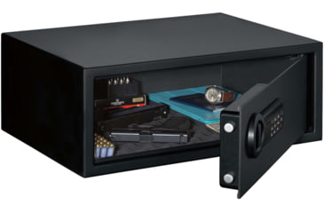 Image of Stack-On Personal Safe with Electronic Lock, 20.5x14.75x8in, Black, Small, PS-1508-E