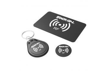 Image of Stack-On Portable Case with Radio Frequency Access, MATTE BLACK PC-1702-RFID