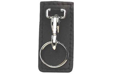 Image of Stallion Leather Custom Belt Clip Holder With Optional Chain, Black Leather, With Cut Out, 811S7-033