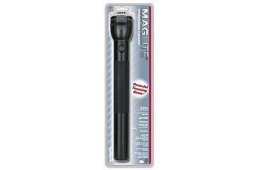 Image of MagLite 4 D Cell Incandescent Flashlight, Blister Pack, Black, S4D016