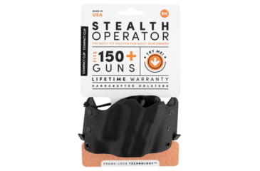 Image of Stealth Operator H60221 Compact Clip Holster Black Polymer OWB Right Hand